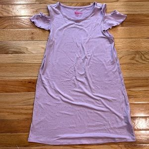 Girls Epic Threads Super Soft Glitter Dress Purple 6X